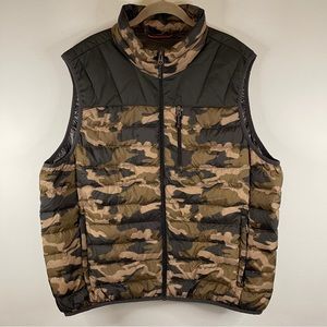 Hawke & Co Men's Sport Performance Camo Down Packable Puffer Vest Size XL